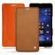 レザーケース Microsoft Lumia 950 XL - 950 XL Dual Sim - Mandarine vintage ( Pantone 165C ) 
