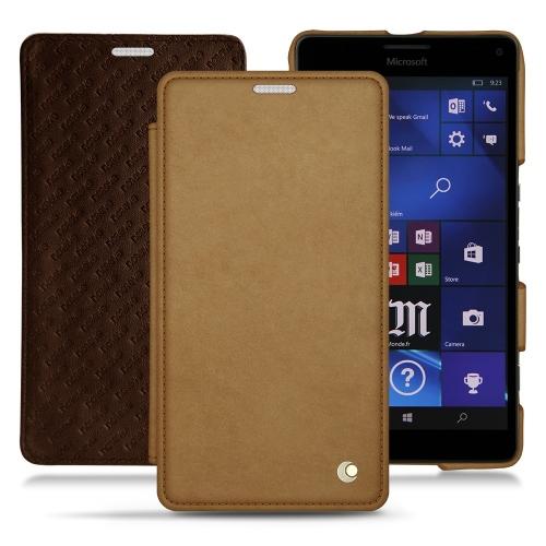 Custodia in pelle Microsoft Lumia 950 XL - 950 XL Dual SimSable vintage ( Pantone #9b7340 ) 