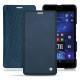 Microsoft Lumia 950 XL - 950 XL Dual Sim leather case - Jean vintage ( Roughtcut - Pantone 285U  ) 