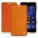 Microsoft Lumia 950 XL - 950 XL Dual Sim leather case - Abaca arancio