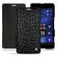 Lederschutzhülle Microsoft Lumia 950 XL - 950 XL Dual Sim - Autruche nero