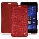 Capa em pele Microsoft Lumia 950 XL - 950 XL Dual Sim - Autruche ciliegia