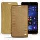 Capa em pele Microsoft Lumia 950 XL - 950 XL Dual Sim - Serpent sabbia