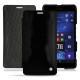 Funda de piel Microsoft Lumia 950 XL - 950 XL Dual Sim - Onyx ( Bologna Hi Gloss - Black ) 