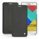 Samsung SM-A710F Galaxy A7 (2016) leather case - Noir ( Nappa - Black ) 