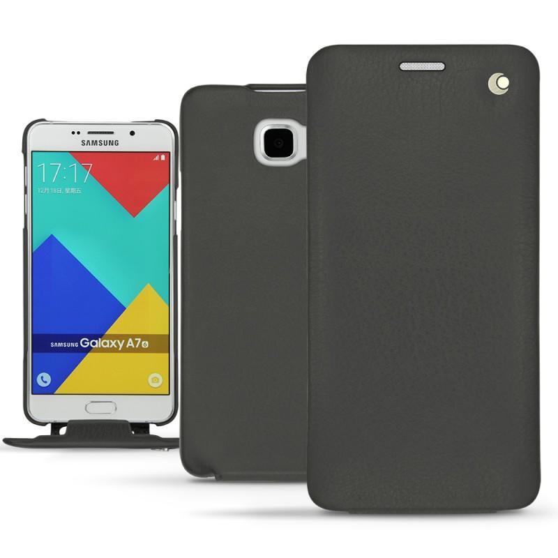 レザーケース Samsung SM-A710F Galaxy A7 (2016) - Noir ( Nappa - Black ) 
