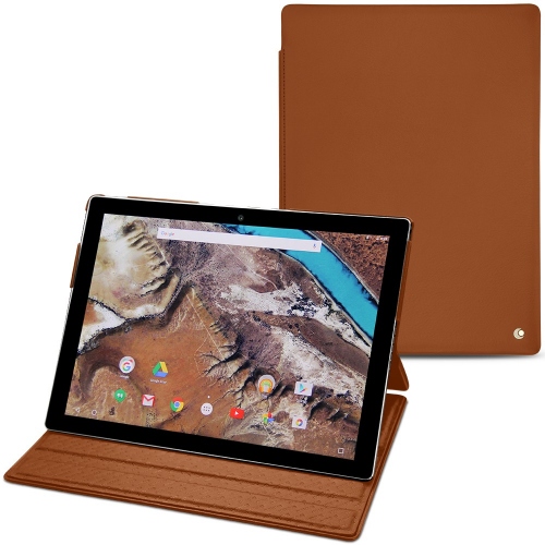 Housse cuir Google Pixel CMarron ( Nappa - Pantone #8B4720 ) 