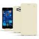 Microsoft Lumia 950 - 950 Dual Sim leather case - Blanc (  Nappa - White ) 