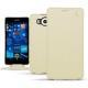 Capa em pele Microsoft Lumia 950 - 950 Dual Sim - Ivoire ( Sleek P C12 - White ) 