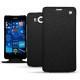 Custodia in pelle Microsoft Lumia 950 - 950 Dual Sim - Ebène ( Sleek P C12 - Black ) 