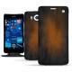 Housse cuir Microsoft Lumia 950 - 950 Dual Sim - Marron Patine