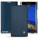 Blackberry Priv leather case - Jean vintage ( Roughtcut - Pantone 285U  ) 
