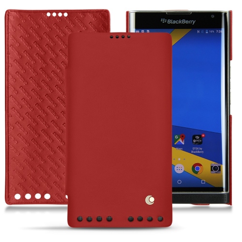 Capa em pele Blackberry PrivRouge ( Nappa - Pantone #d50032 ) 
