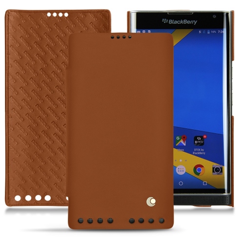 Lederschutzhülle Blackberry PrivMarron ( Nappa - Pantone #8B4720 ) 