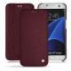 Capa em pele Samsung Galaxy S7 Edge - Lie de vin ( Pantone 5115C ) 