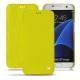 Lederschutzhülle Samsung Galaxy S7 Edge - Jaune fluo