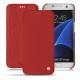 レザーケース Samsung Galaxy S7 Edge - Rouge ( Nappa - Pantone 199C ) 