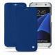 Custodia in pelle Samsung Galaxy S7 Edge - Bleu océan ( Nappa - Pantone 293C ) 