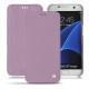 レザーケース Samsung Galaxy S7 Edge - Lilas ( Nappa - Pantone 2645U ) 