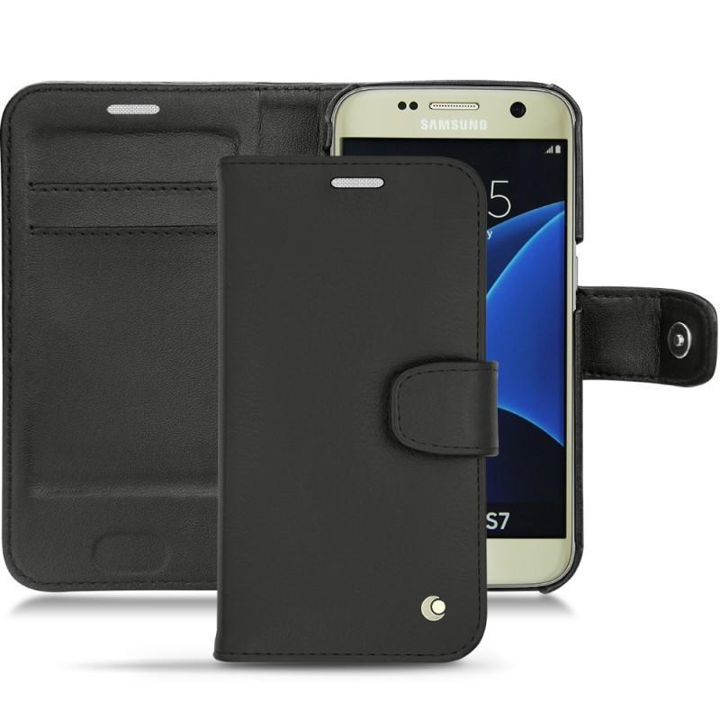 Samsung Galaxy S7 leather case - Noir ( Nappa - Black ) 
