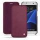 Custodia in pelle Samsung Galaxy S7 Edge - Prune vintage ( Pantone 512C ) 