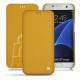 Custodia in pelle Samsung Galaxy S7 Edge - Jaune soulèu