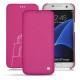 Samsung Galaxy S7 Edge leather case - Rose BB