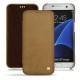 Housse cuir Samsung Galaxy S7 Edge - Sable vintage ( Roughtcut - Gaucho#57254 ) 