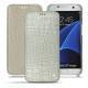Capa em pele Samsung Galaxy S7 Edge - Crocodile milk