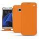Samsung Galaxy S7 Edge leather case - Orange ( Nappa - Pantone 1495U ) 