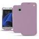 Samsung Galaxy S7 Edge leather case - Lilas ( Nappa - Pantone 2645U ) 