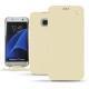 硬质真皮保护套 Samsung Galaxy S7 Edge - Beige ( Nappa - Pantone 7502C ) 