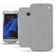 Funda de piel Samsung Galaxy S7 Edge - Gris ( Nappa - Pantone W428C ) 