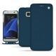 Housse cuir Samsung Galaxy S7 Edge - Blu mediterran