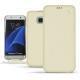 Funda de piel Samsung Galaxy S7 Edge - Blanc escumo