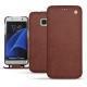 Custodia in pelle Samsung Galaxy S7 Edge - Passion vintage ( Glutton - Red ) 