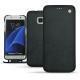 Custodia in pelle Samsung Galaxy S7 Edge - Dark vintage ( Roughtcut - Black#5256 ) 