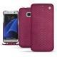 Capa em pele Samsung Galaxy S7 Edge - Serpent ciclamino