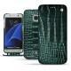 Lederschutzhülle Samsung Galaxy S7 Edge - Crocodile pino