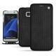 Capa em pele Samsung Galaxy S7 Edge - Abaca nero