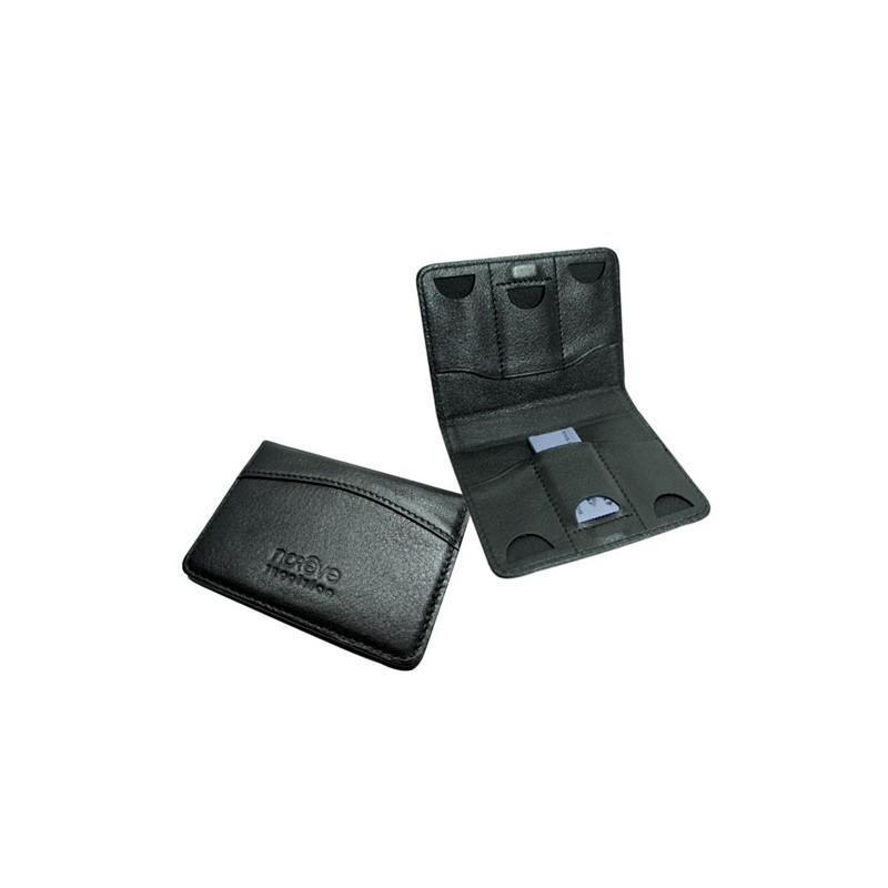 Leather keeper for Memory Stick cards - Noir ( Nappa - Black ) 
