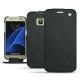 Lederschutzhülle Samsung Galaxy S7 - Dark vintage ( Roughtcut - Black#5256 ) 