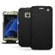 Housse cuir Samsung Galaxy S7  - Ebène ( Sleek P C12 - Black ) 