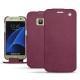 Capa em pele Samsung Galaxy S7 - Prune vintage ( Pantone 512C ) 