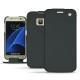 Housse cuir Samsung Galaxy S7  - Blu marino