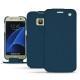Capa em pele Samsung Galaxy S7 - Blu mediterran