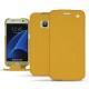 Samsung Galaxy S7 leather case - Jaune soulèu