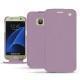 Funda de piel Samsung Galaxy S7 - Lilas ( Nappa - Pantone 2645U ) 