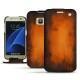 Capa em pele Samsung Galaxy S7 - Fauve Patine