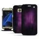 Lederschutzhülle Samsung Galaxy S7 - Violet Patine